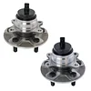 TRQ Front Wheel Hub Bearings Assembly Set Compatible with 2007-2017 Lexus LS460