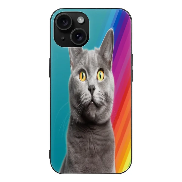 Case for IPhone 15 Series RAINBOW CAT  customized, personalized, gift