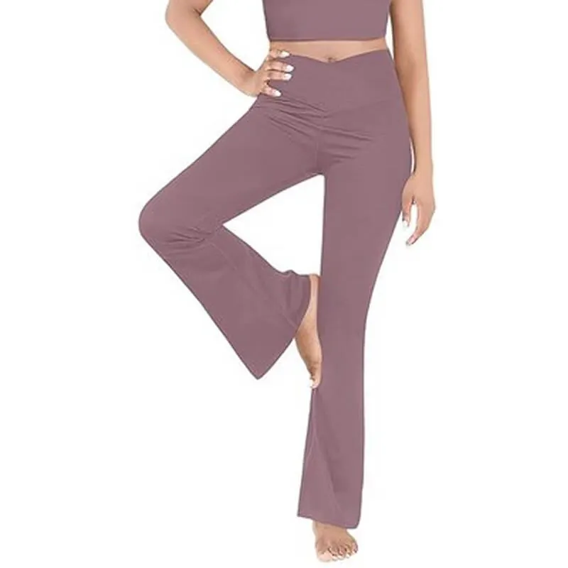 woman pants With Pockets Tummy Control High Waisted Yoga Pants Bootleg Work Pants Dress Pants Workout Pants for Women