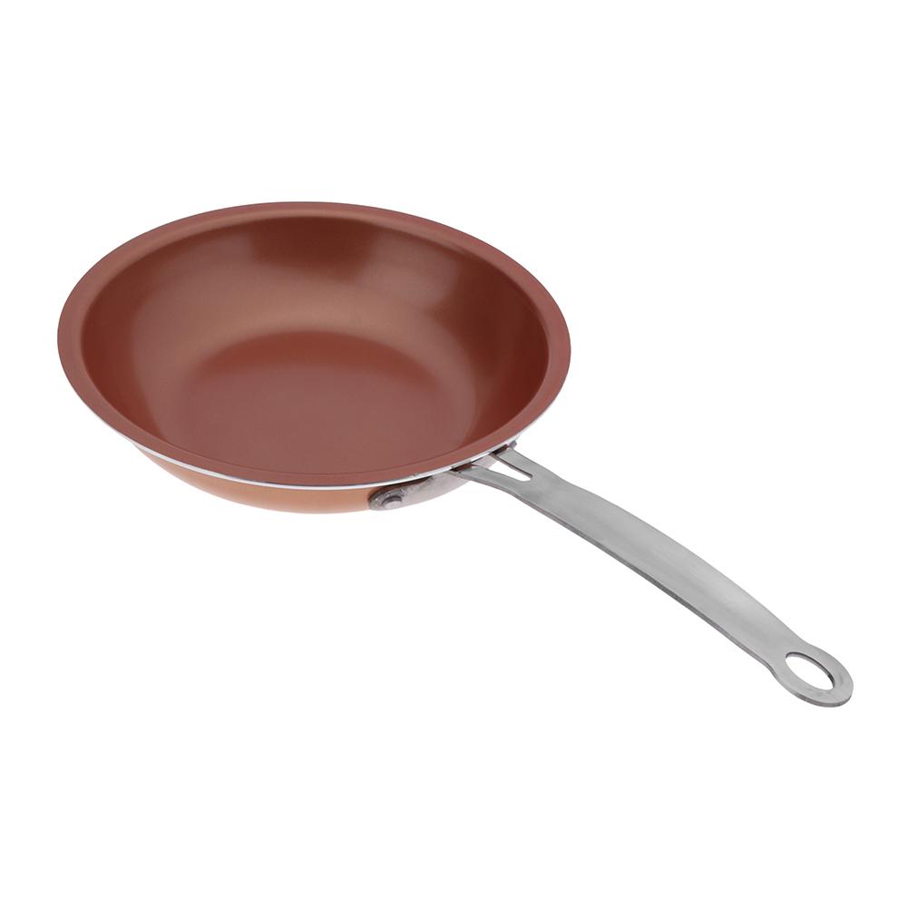 

25.5cm Round Copper Non-stick Pan Steak Egg Frying Pan Kitchen Cooking Tool, 501 Original