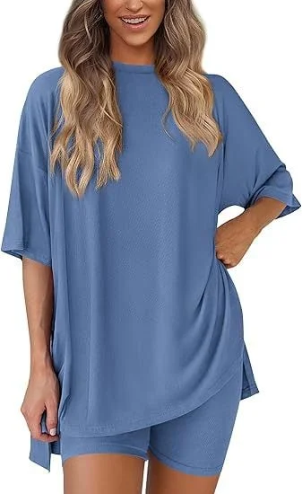 Women's Summer Casual Oversized Two-Piece Set 