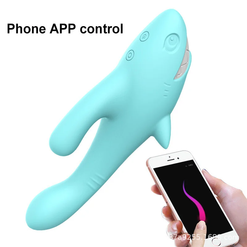 Shark Expansion Vibration Stick Sex Products Female Masturbator Passion Appliances Adult Fun Massage