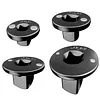 4Pcs Low Profile Impact Socket Adapter Set 3/8 to1/2 1/4 to3/8 3/4 to1 1/2 to3/4 Steel Heavy-Duty Impact Convertor for Automotive Repairs DIY Projects Maintenance