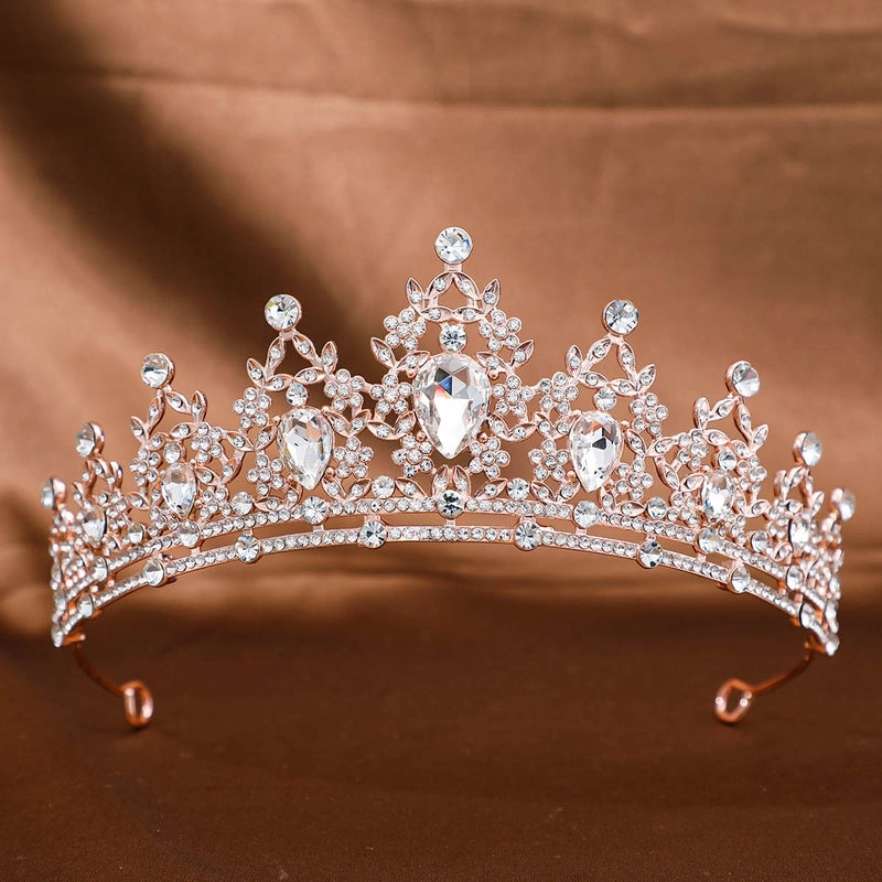 Women’s Elegant Streetwear Crown Alloy Plating Rhinestones Crown