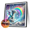 (40*40cm)Rainbow Dragon - Round Partial AB Drill Diamond Painting