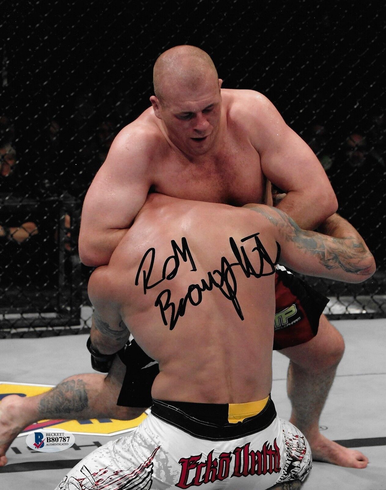 Rob Broughton Signed 8x10 Photo Poster painting BAS Beckett COA UFC Picture Autograph 102 138