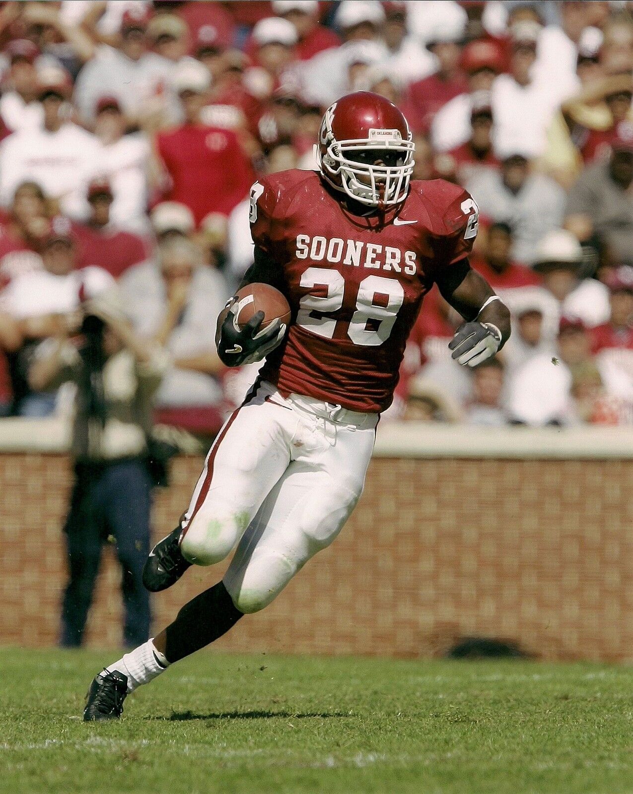 Adrian Peterson Oklahoma Sooners Football 8x10 Photo Poster painting Vikings #28 RB Picture OU