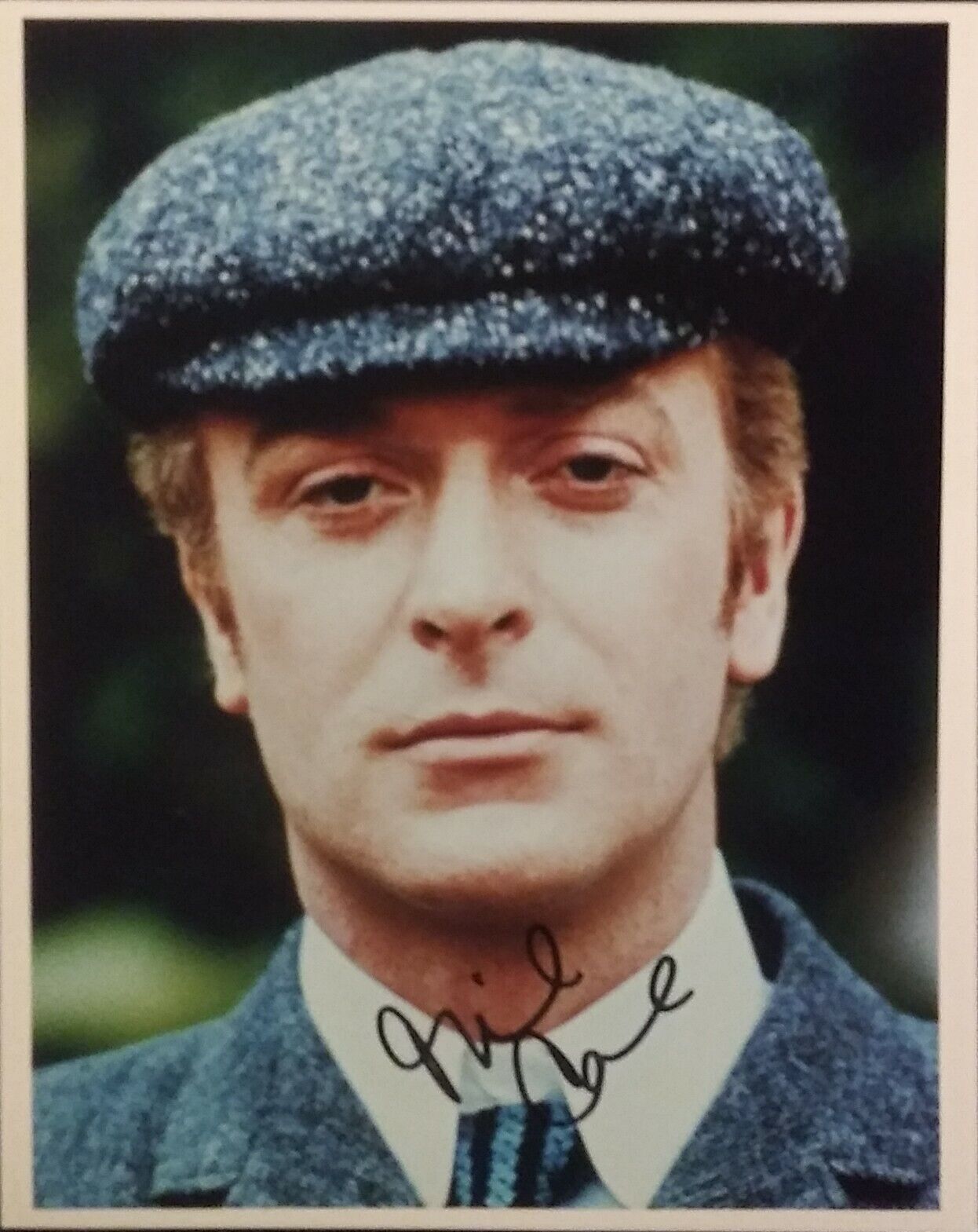 Michael Caine signed 8 x 10