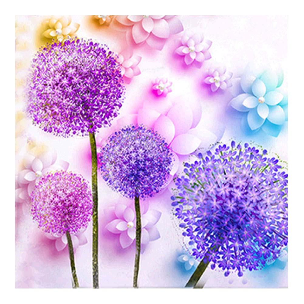 Dandelion Round Full Drill Diamond Painting 30X30CM(Canvas) gbfke