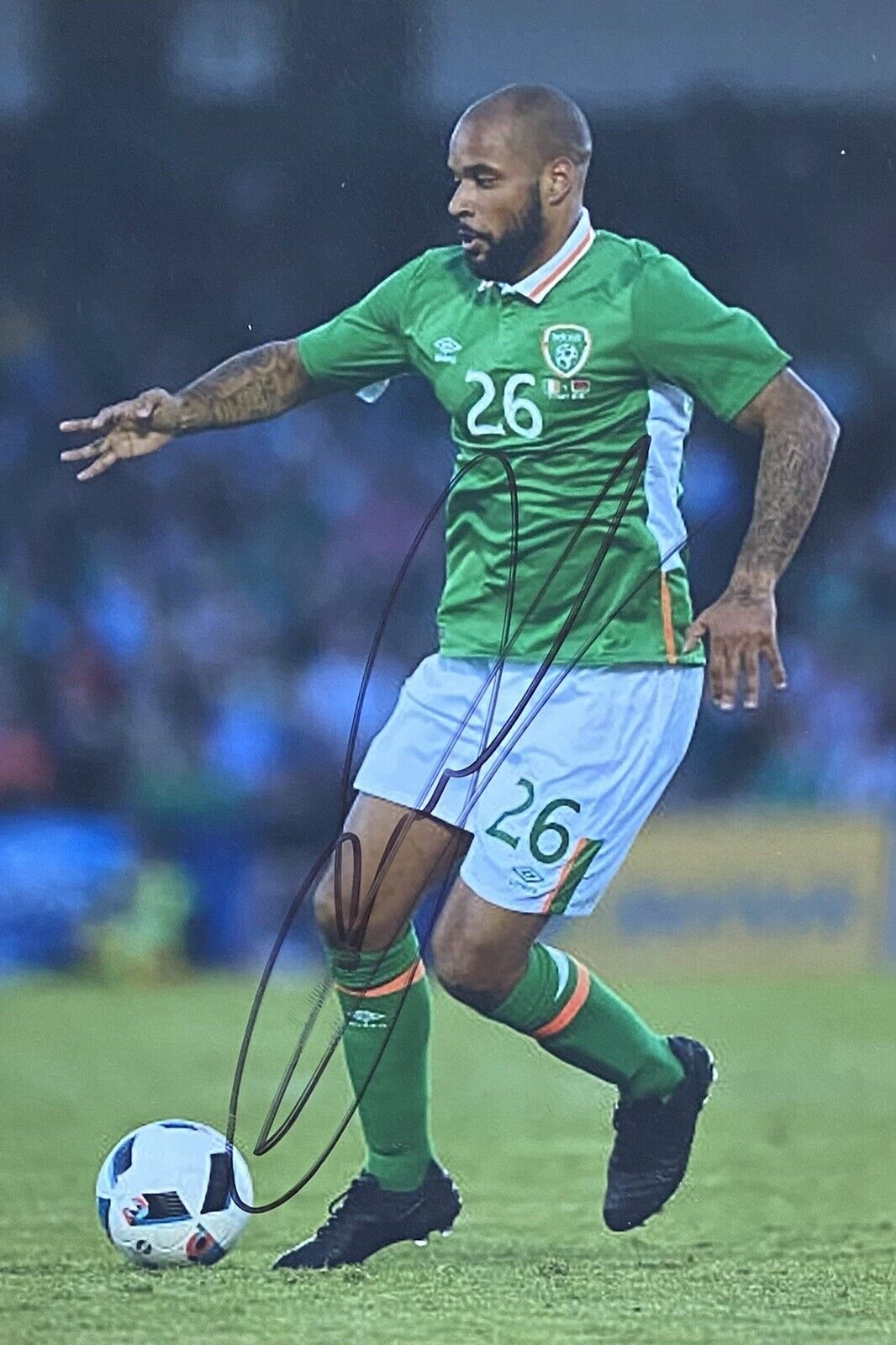 David McGoldrick Genuine Hand Signed Ireland 6X4 Photo Poster painting