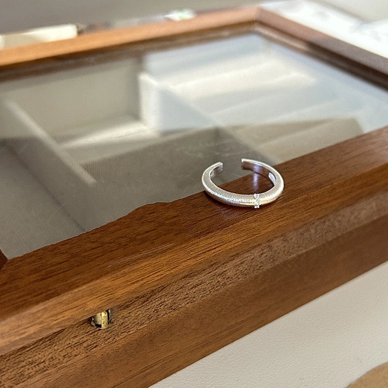 Minimalist Geometric Copper Plating Women’s Open Rings