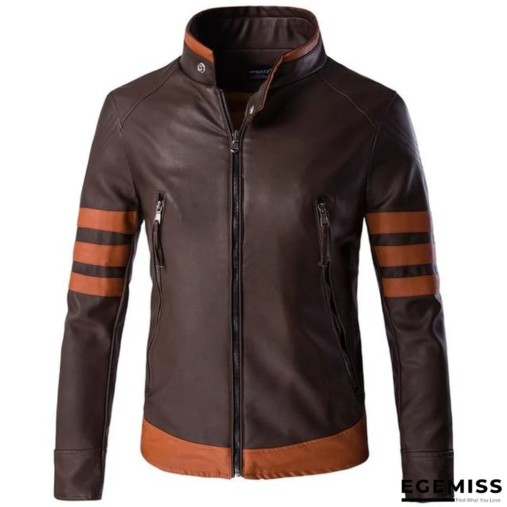 Mens High-end Wolverin PU Leather Motorcycle Leather Logans Bomber Jacket Casual Outwearr | EGEMISS