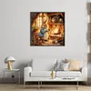 Retro Bunny-11CT/14CT Stamped Cross Stitch 40*40cm/15.75*15.75in tapestrymarket