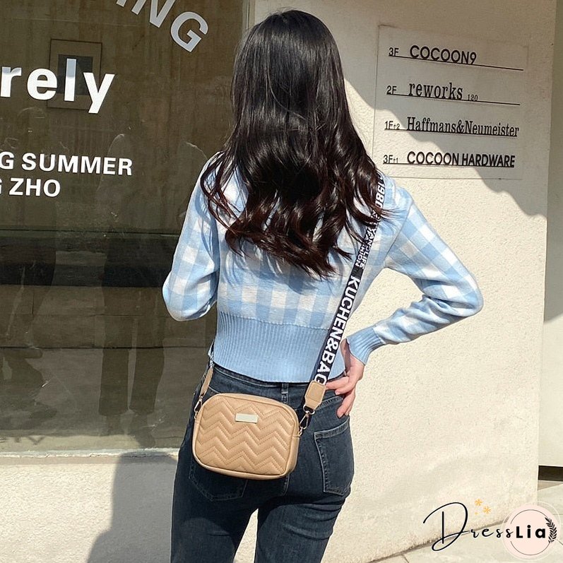 Women's Solid Color Shoulder Bag Messenger Bag