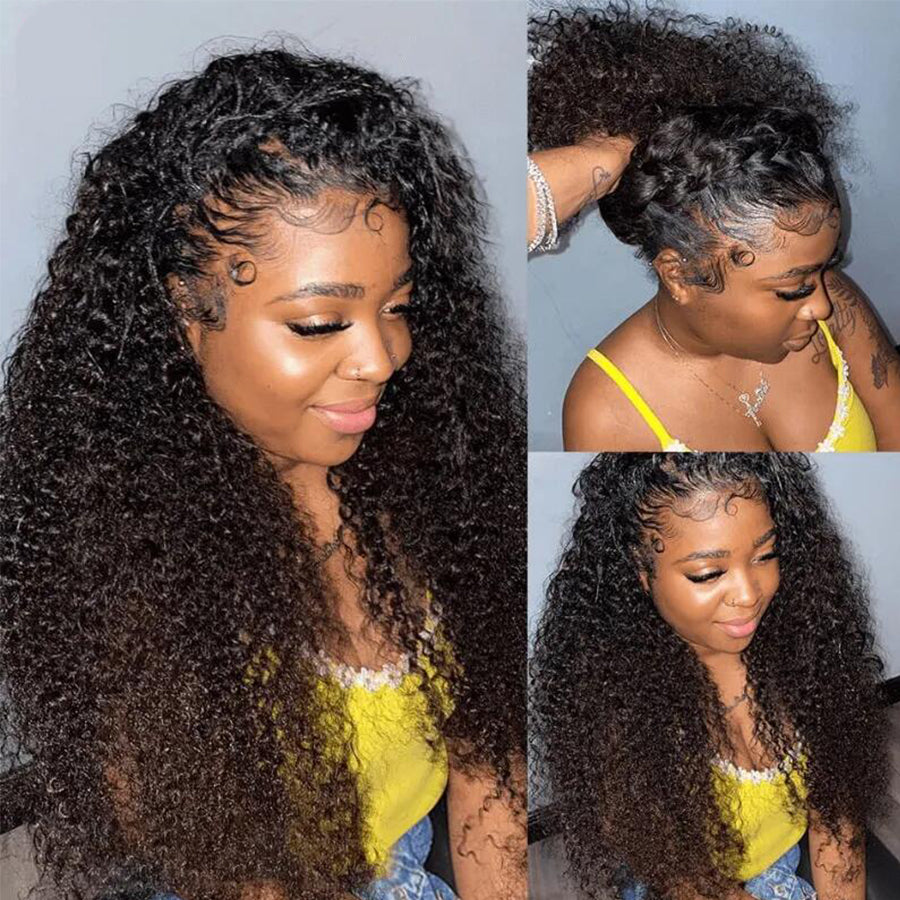 4C Edges Baby Hair Kinky Curly |13x4 HD Lace Frontal| Afro-Inspired Natural Hairline