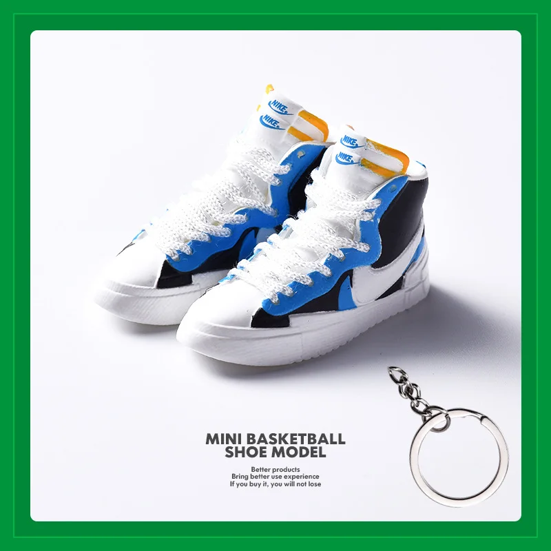 Sacaix Nike Blazer - "Write and Blue" - Sneakers 3D Keychain