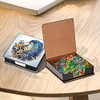 Feathers Leather Diamond Painting Notecard Box 5D DIY Diamond Art Note Box