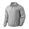 💥 2025 Hot Sale! Men's Pullover Stand Collar Long Sleeve Sportswear with Raglan Zipper Top - Suitable for Outdoor Hiking, Daily Commuting and Home Use