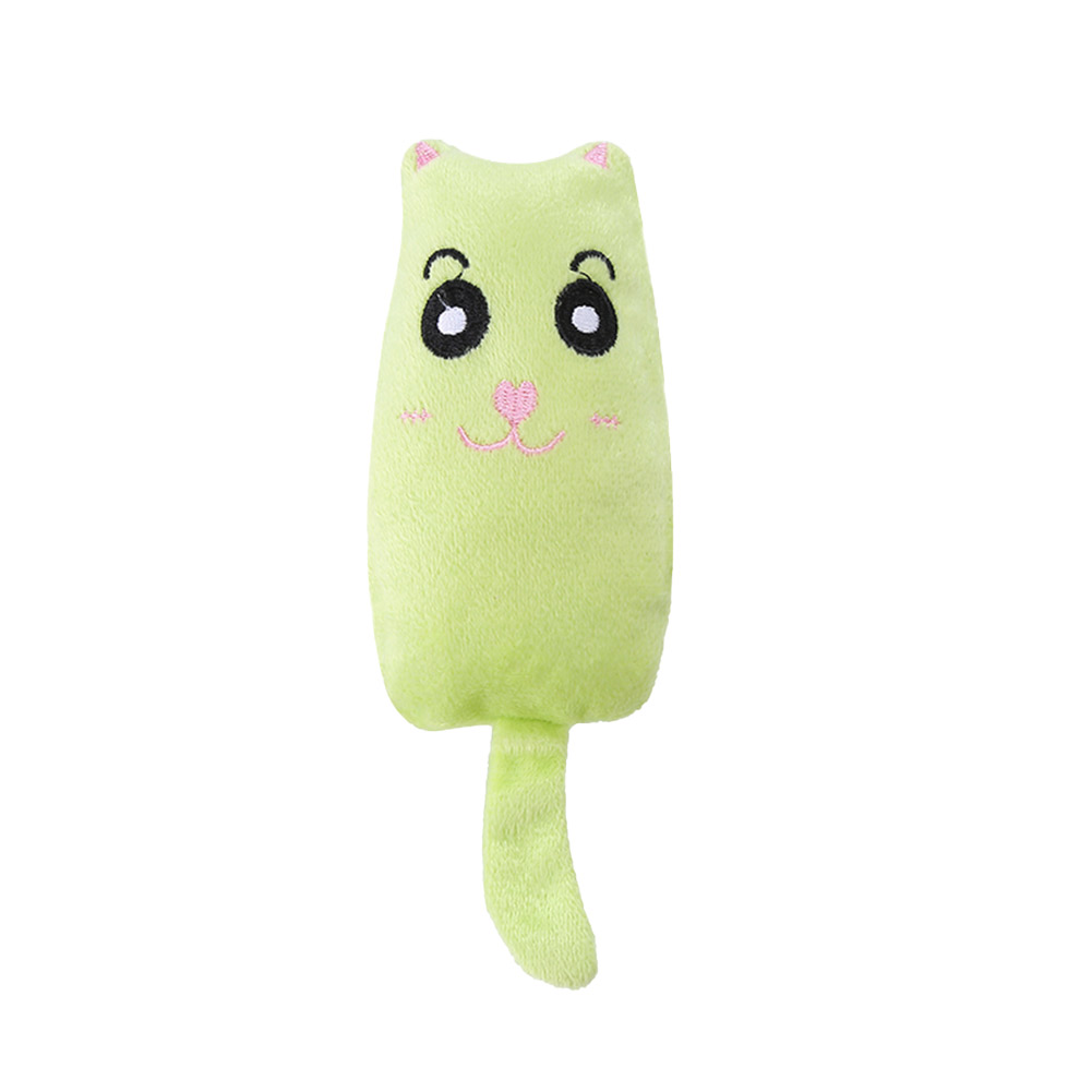 

Teeth Grinding Cat Mint Pet Toy Funny Plush Cats Toy Kitten Chewing Toys, Light pink, 501 Original