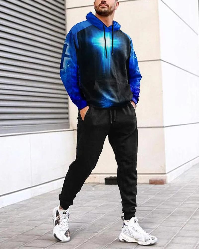 Men's casual cross sports suit