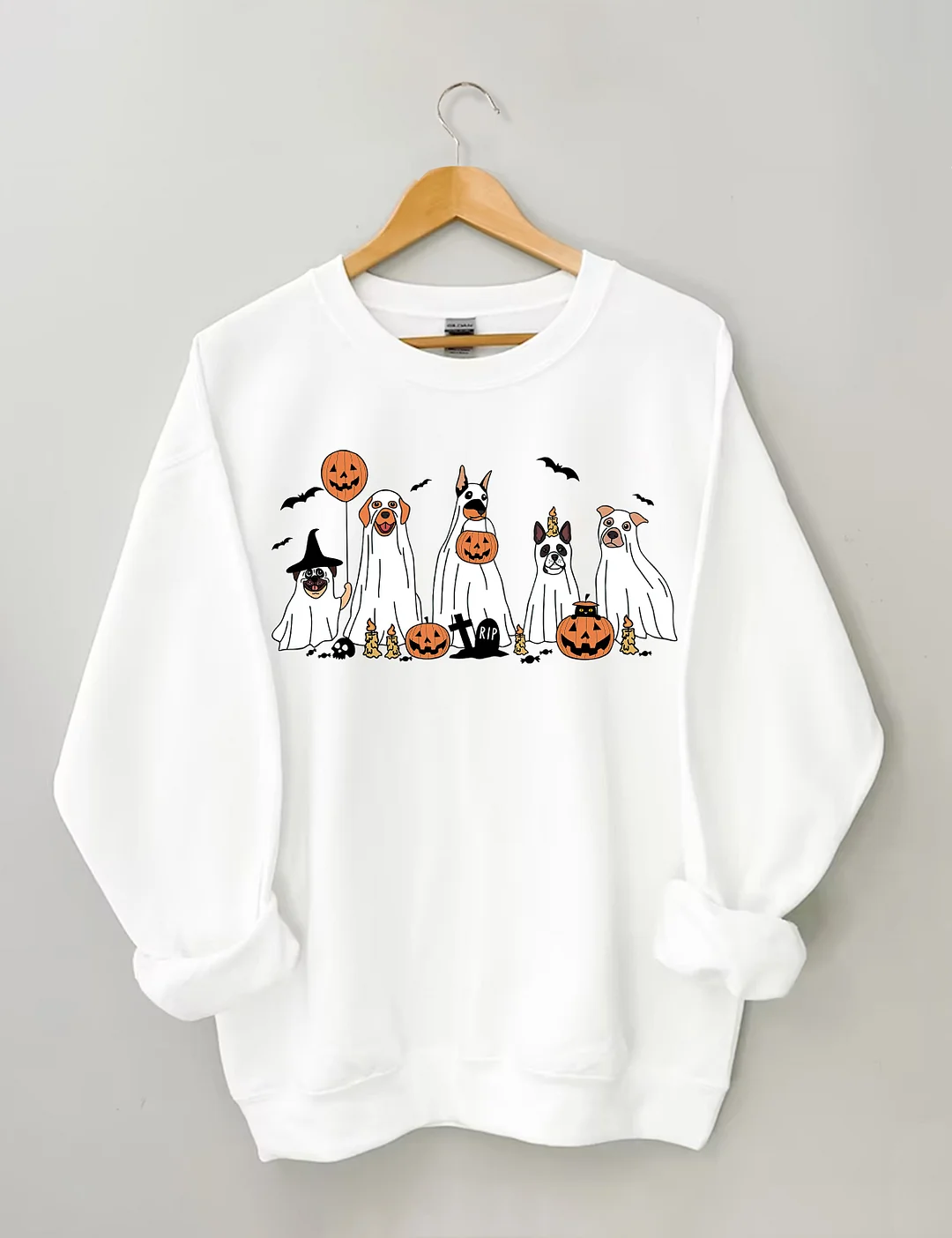 Halloween Ghost Dog Sweatshirt