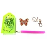 5pcs DIY Full Drill Diamond Painting Special Shaped Butterfly Keychain Gift