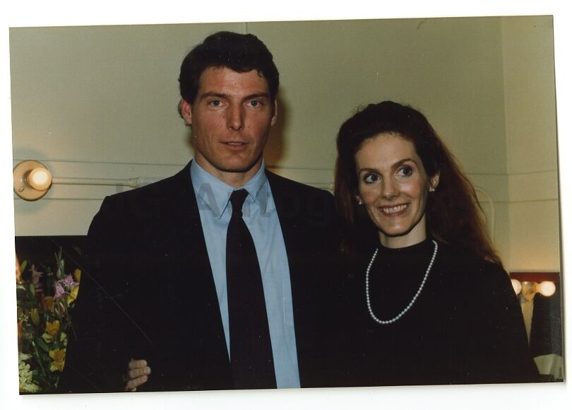 Christopher Reeve & Julie Hagerty - Vintage Candid Photo Poster paintinggraph by Peter Warrack