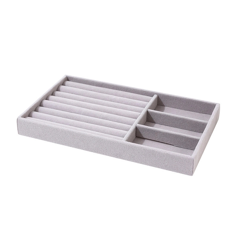 Minimalist Solid Color Velvet Flannel Jewelry Rack
