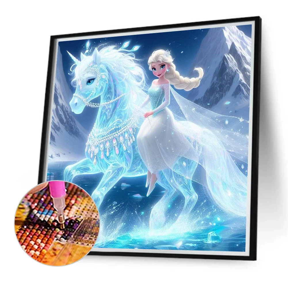 Diamond Painting - Full Round Drill - Princess Elsa(Canvas|40*40cm)