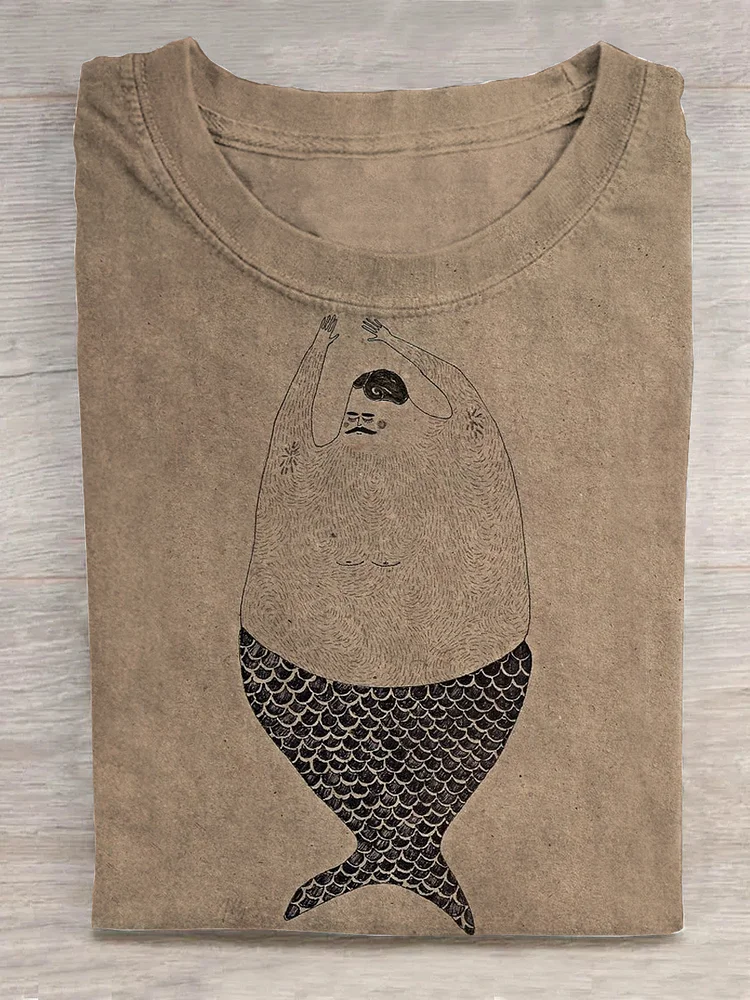 Teecade Teecade Male Mermaid T-shirt