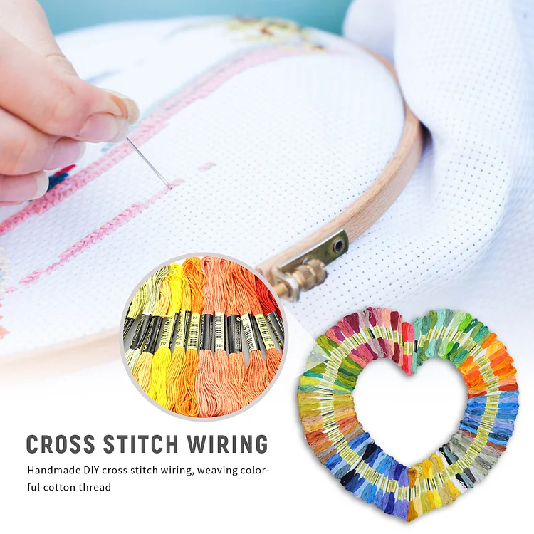2pcs) 40 holes Embroidery Floss Organizer Cross Stitch Thread