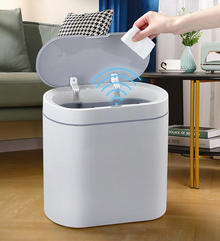 Water-proof Smart Sensor Trash Can with Lid