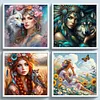 (Multi-Style) Girl And Animal-11CT Stamped Cross Stitch 50*50cm/19.69*19.69in tapestrymarket