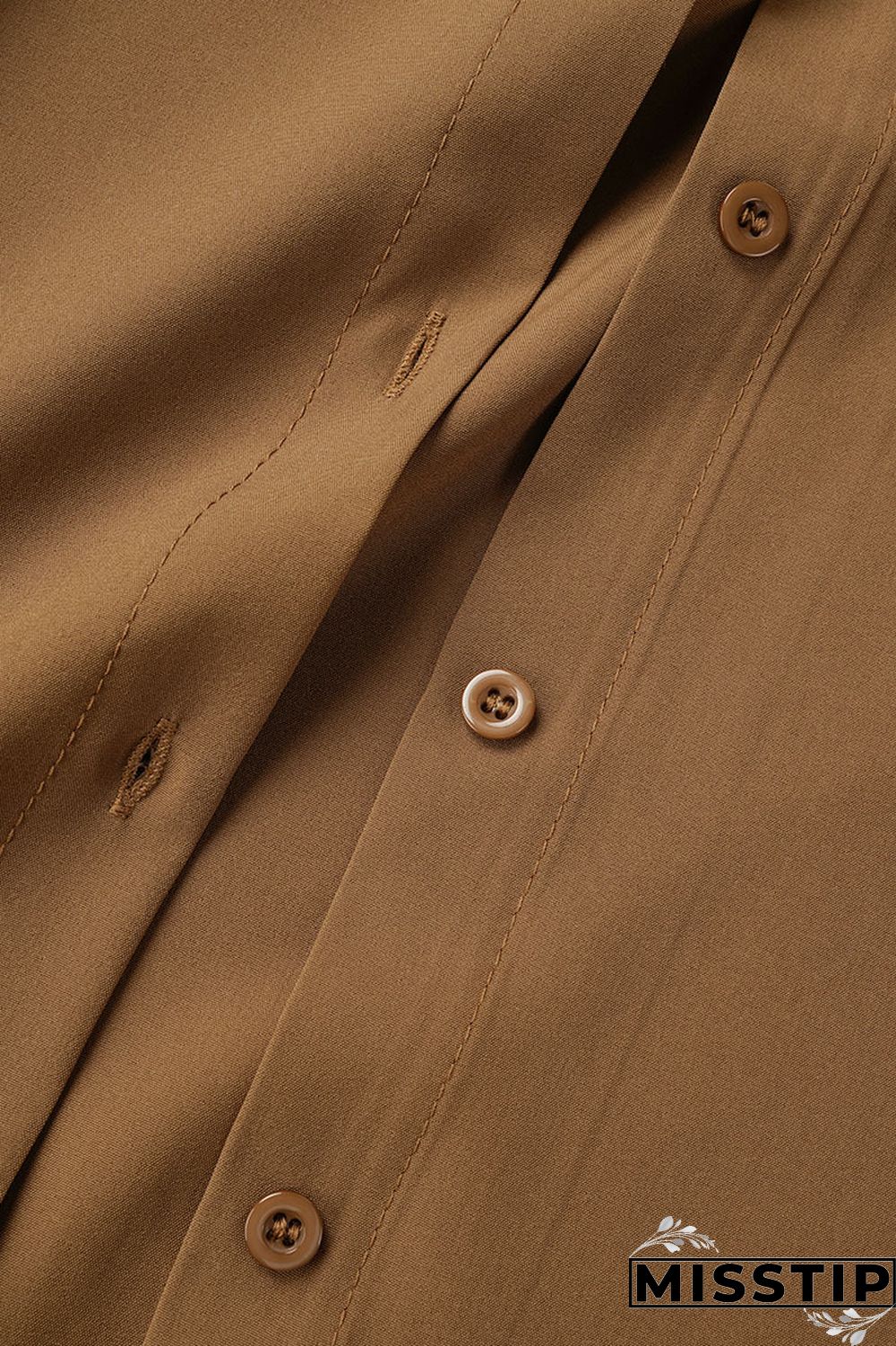 Pink Casual Solid Patchwork Shirt Collar Tops