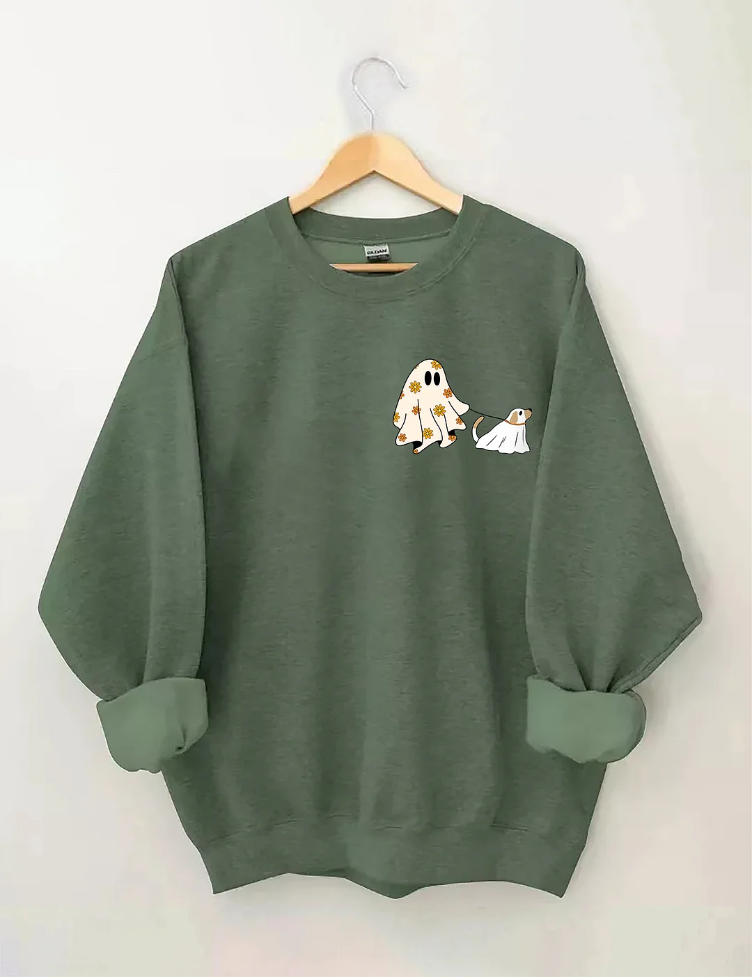 Сute Ghost Dog Halloween Sweatshirt