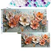 Fleurs et paysages-perceuse ronde peinture diamant-70*40cm (grande taille)