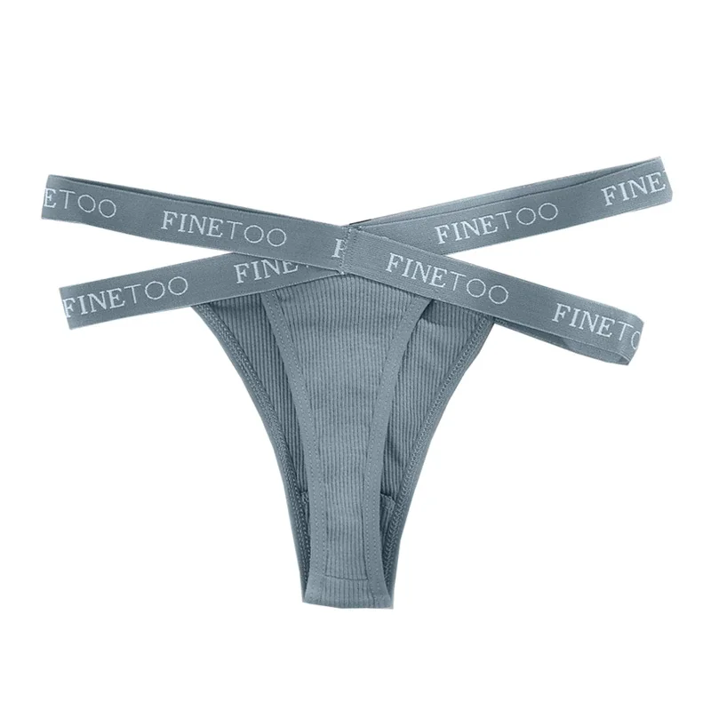 Billionm Women Panties Cotton Underwear Hollow Out Waist Sexy Thong Cross Rope Underpants for Women Female New Intimates Lingerie