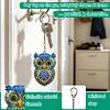 DIY Diamond Painting Keychain Kit, Double Sided 3D Printed Resin Base Rhinestone Bag Charm Ornament with Lobster Clasp, Complete Diamond Art Tools Set, Handmade Craft Gift for Women Adults Girls