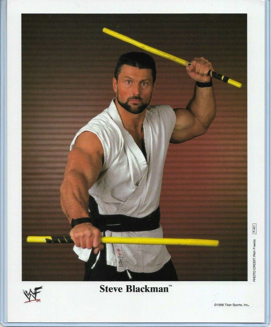 WWE STEVE BLACKMAN P-461 OFFICIAL LICENSED AUTHENTIC ORIGINAL 8X10 PROMO Photo Poster painting