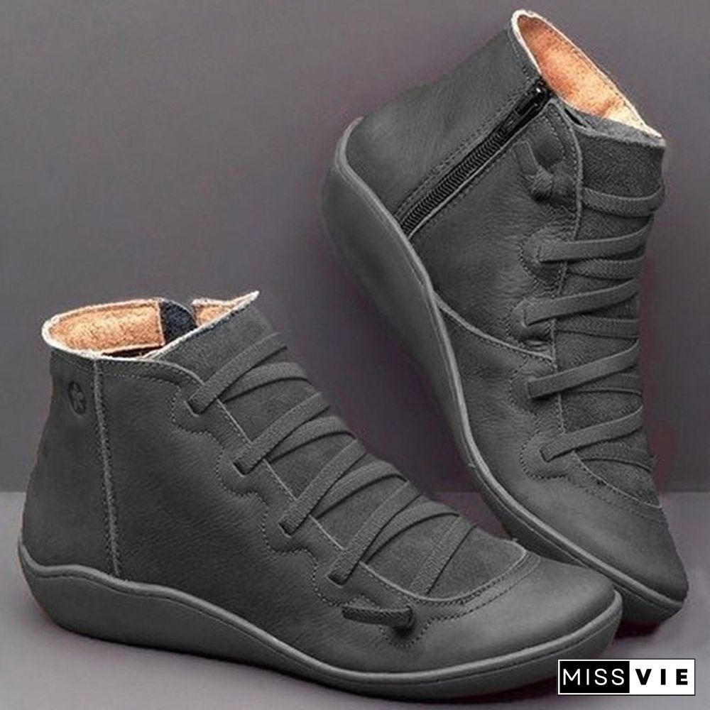 New Women Martin Boots Ankle Shoes Vintage Casual Shoes Brand Design Retro Handmade Women Boots
