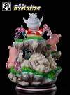 Evolution of Slowpoke - Pokemon Resin Statue - MFC Studios