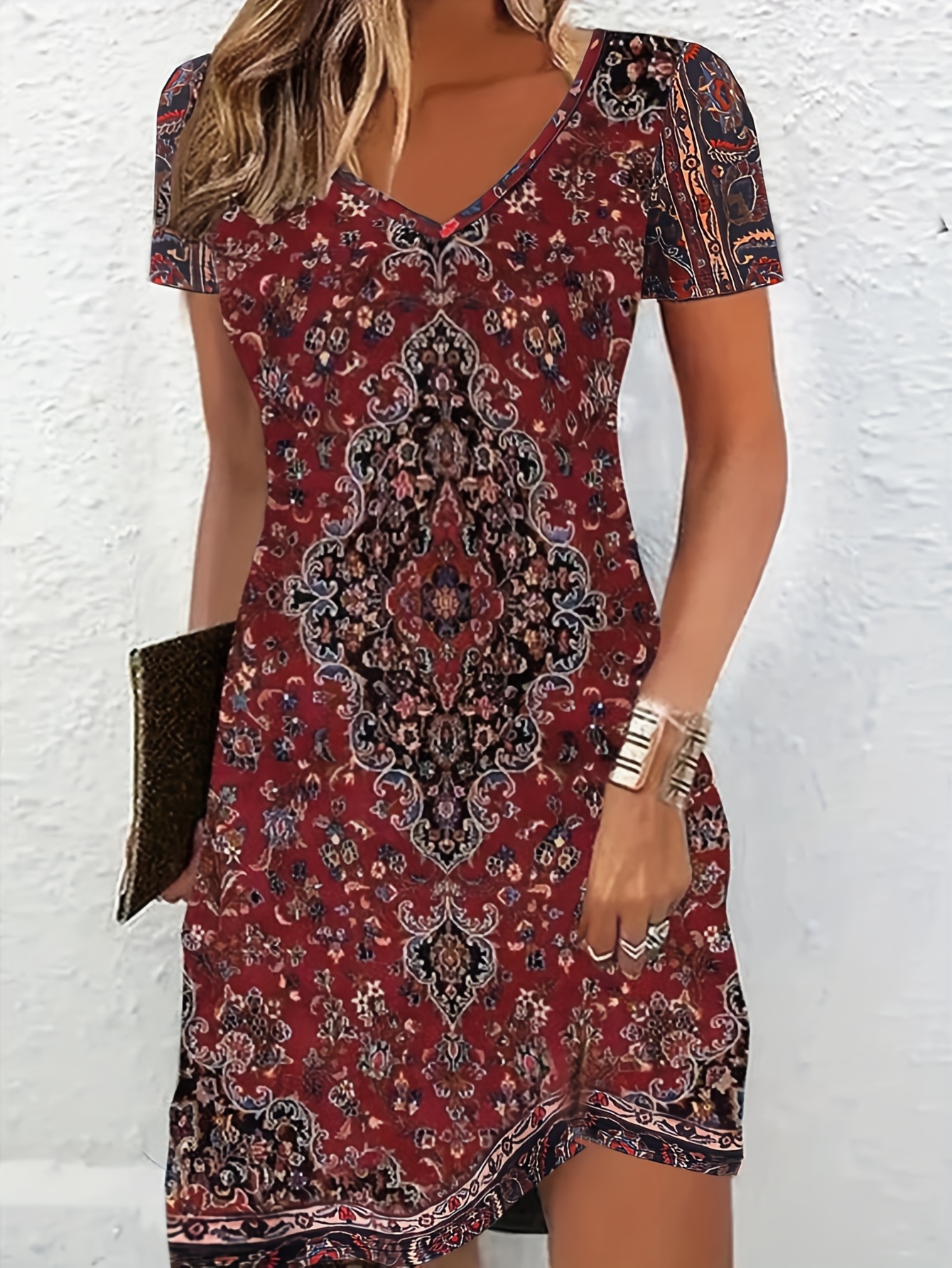 Summer New Fashionable Ethnic Style Printed Women's Dress | IFYHOME