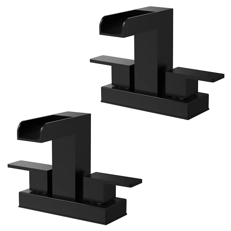 SFS-1118-BK-2pk EVERSTEIN two high-quality centerset wide-outlet sink faucets