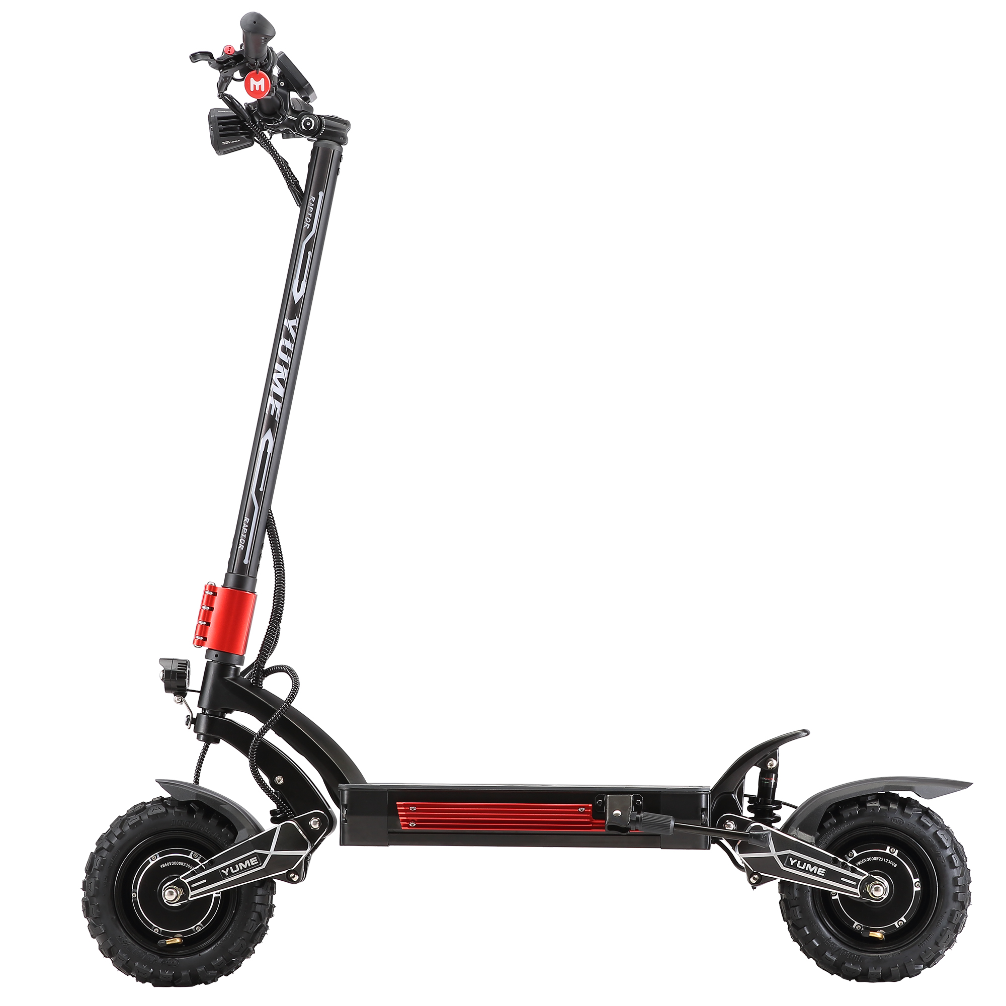 YUME Raptor electric scooter road/off-road tire 60V27AH/Samsung 60V 30AH Battery