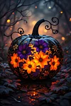 Luxury AB Velvet Diamond Painting Kit -Halloween Pumpkin