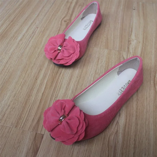 comemore Women Ballet Flats 2021 Spring Autumn Women Fashion Ballerina Flat Shoes Ladies Sweet Flower Footwear Sapatos Feminino