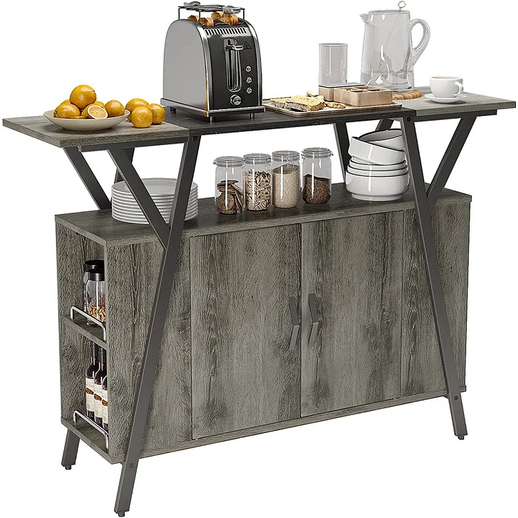 Bestier Freestanding Kitchen Island with Storage