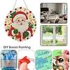 Cute Santa Claus 2D Flat DIY Diamond Painting Pendant 9.84x9.84in