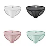 Men's Low-Rise Ultra-Thin Transparent Lace Sexy Briefs