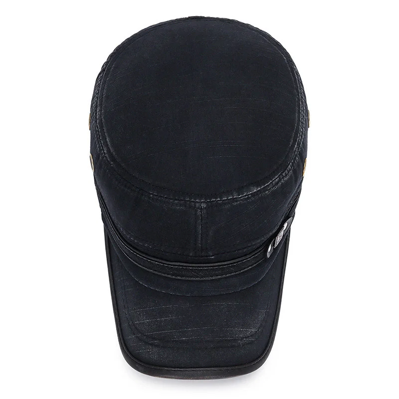 Unisex Vintage Faded Washed Flat Cap